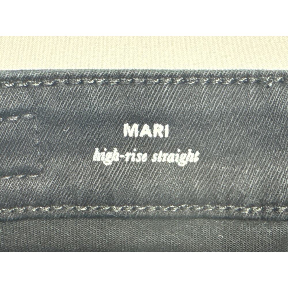 Adriano Goldschmied Womens Mari High Rise Straight Black Denim Jeans 25R (25x26) - Picture 4 of 6